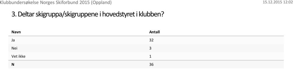 Deltar skigruppa/skigruppene i