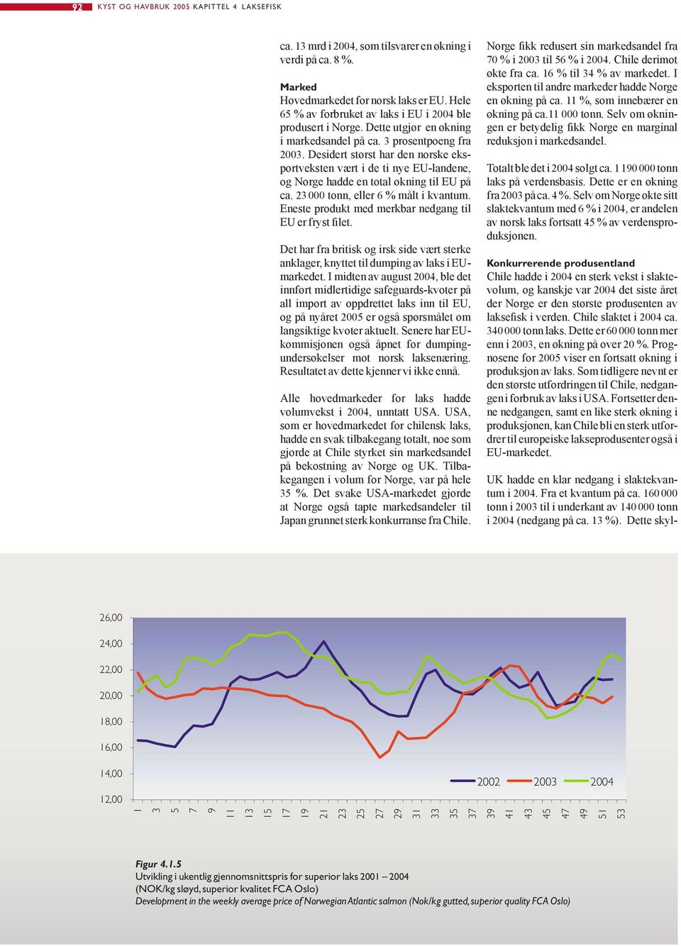 Desidert størst har den norske eksportveksten vært i de ti nye EU-landene, og Norge hadde en total økning til EU på ca. 23 tonn, eller 6 % målt i kvantum.