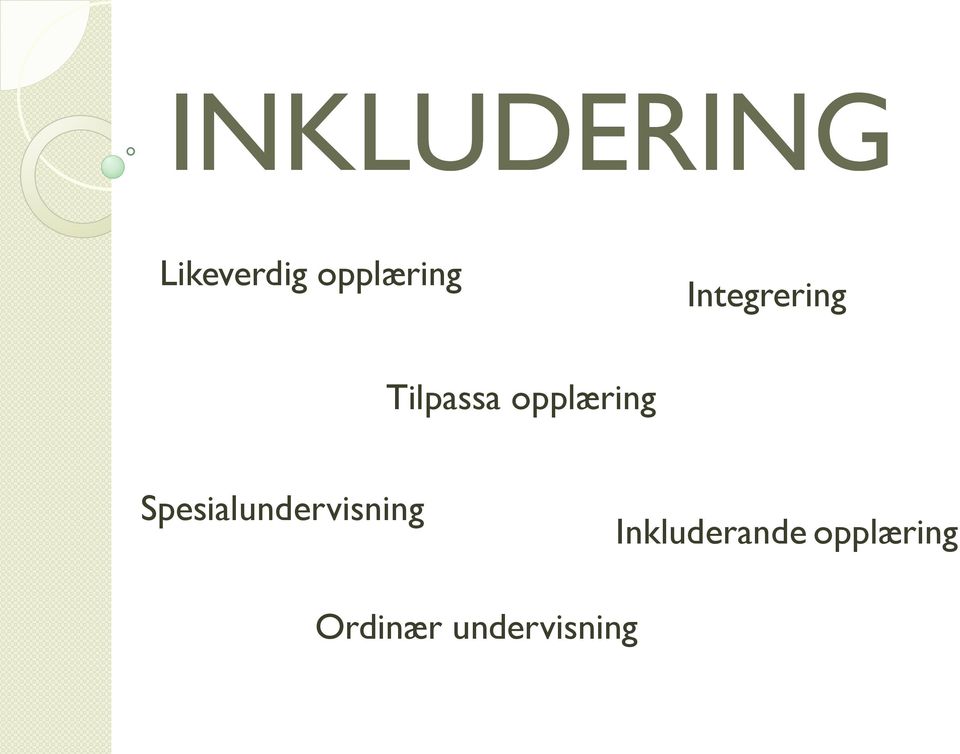 opplæring Spesialundervisning