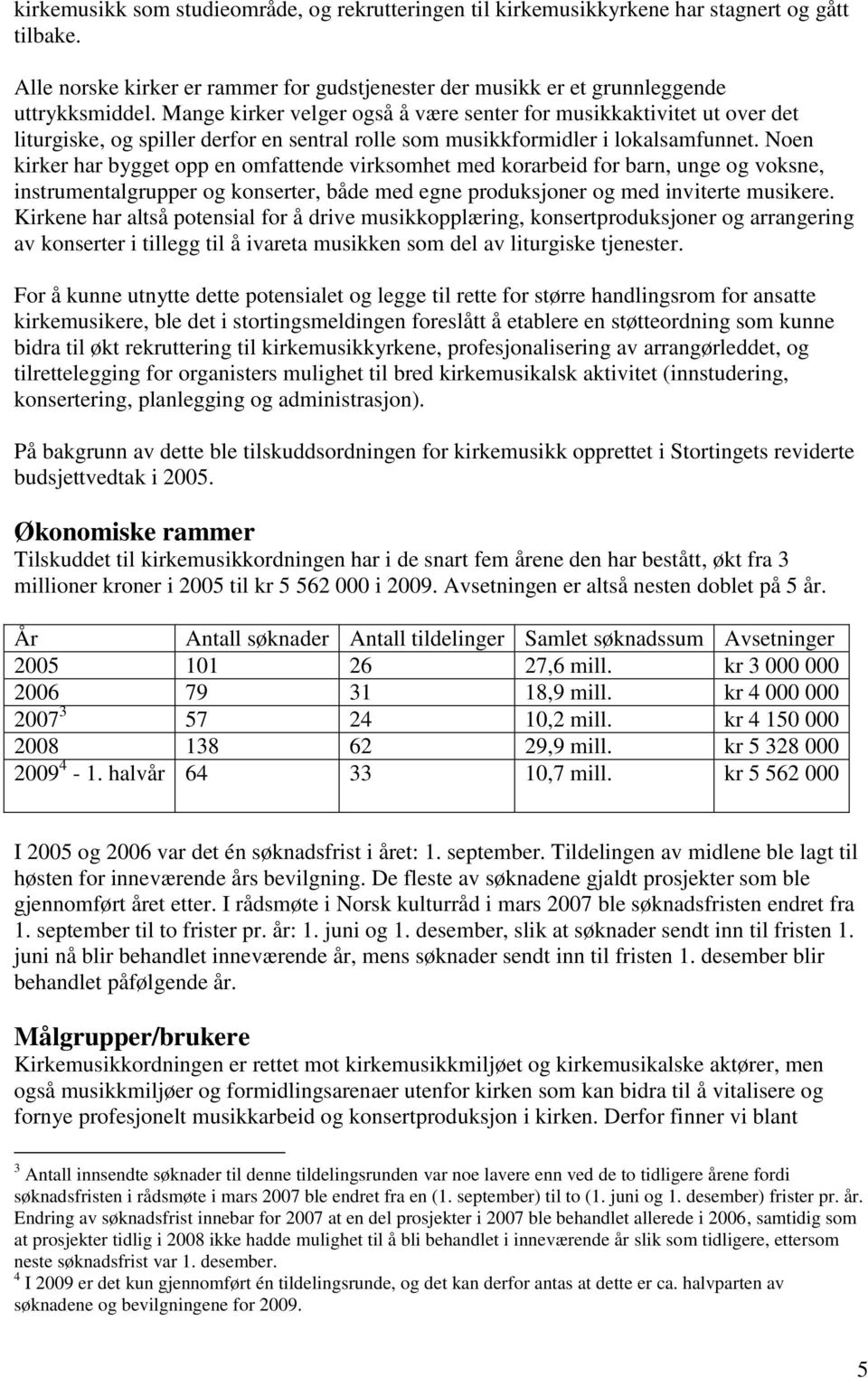 Noen kirker har bygget opp en omfattende virksomhet med korarbeid for barn, unge og voksne, instrumentalgrupper og konserter, både med egne produksjoner og med inviterte musikere.