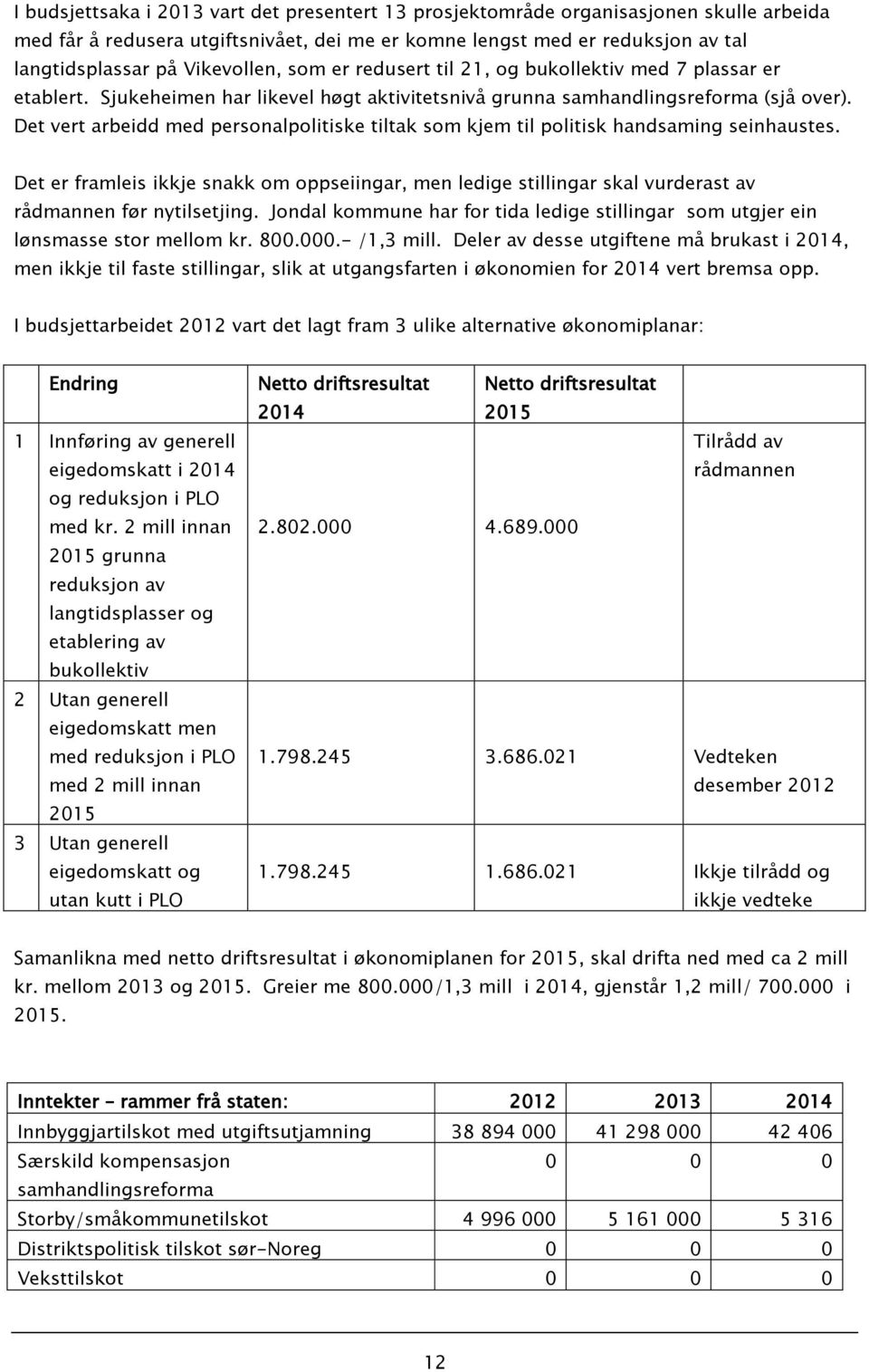 Det vert arbeidd med personalpolitiske tiltak som kjem til politisk handsaming seinhaustes.