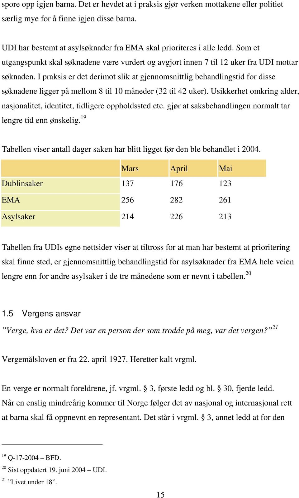 I praksis er det derimot slik at gjennomsnittlig behandlingstid for disse søknadene ligger på mellom 8 til 10 måneder (32 til 42 uker).