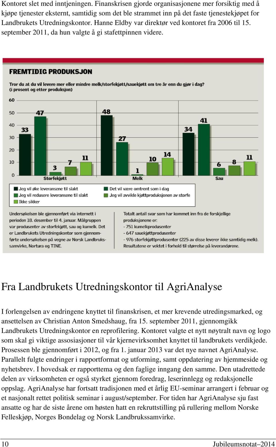 Hanne Eldby var direktør ved kontoret fra 2006 til 15. september 2011, da hun valgte å gi stafettpinnen videre.