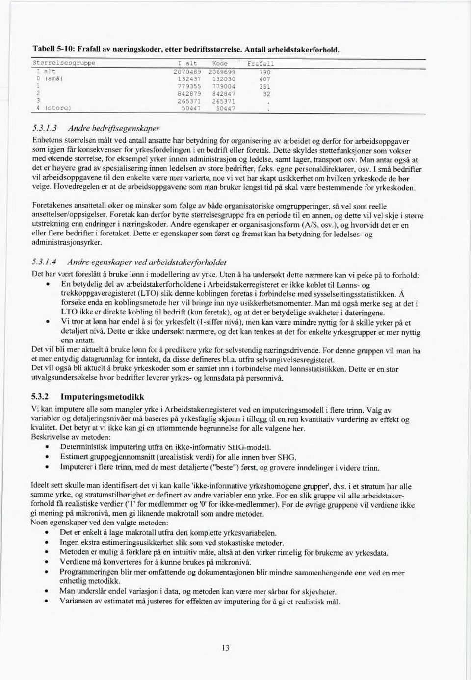 bedrift eller foretak. Dette skyldes støttefunksjoner som vokser med økende størrelse, for eksempel yrker innen administrasjon og ledelse, samt lager, transport osv.