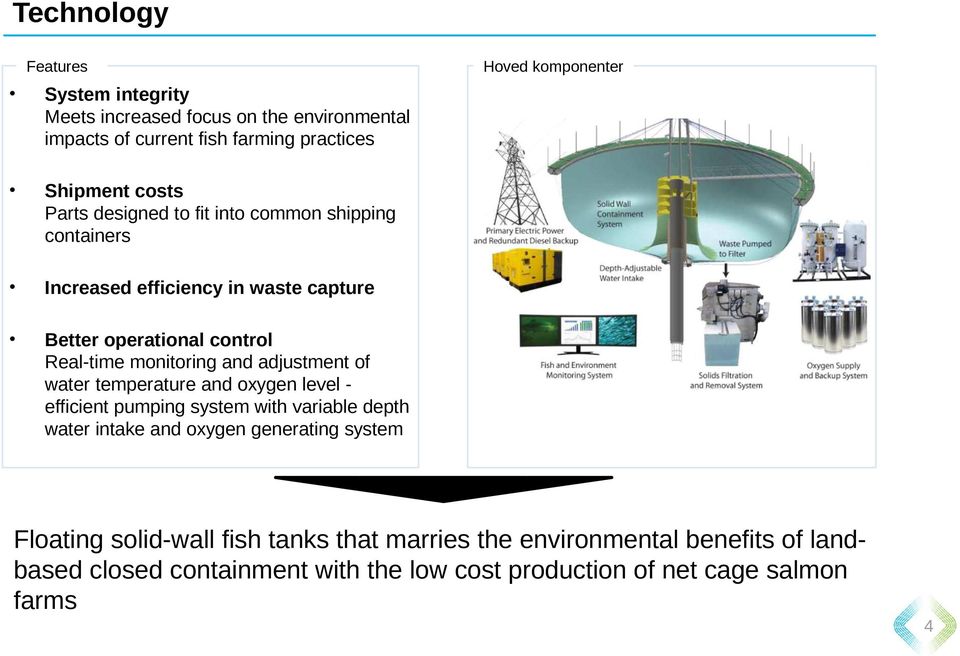 and adjustment of water temperature and oxygen level - efficient pumping system with variable depth water intake and oxygen generating system