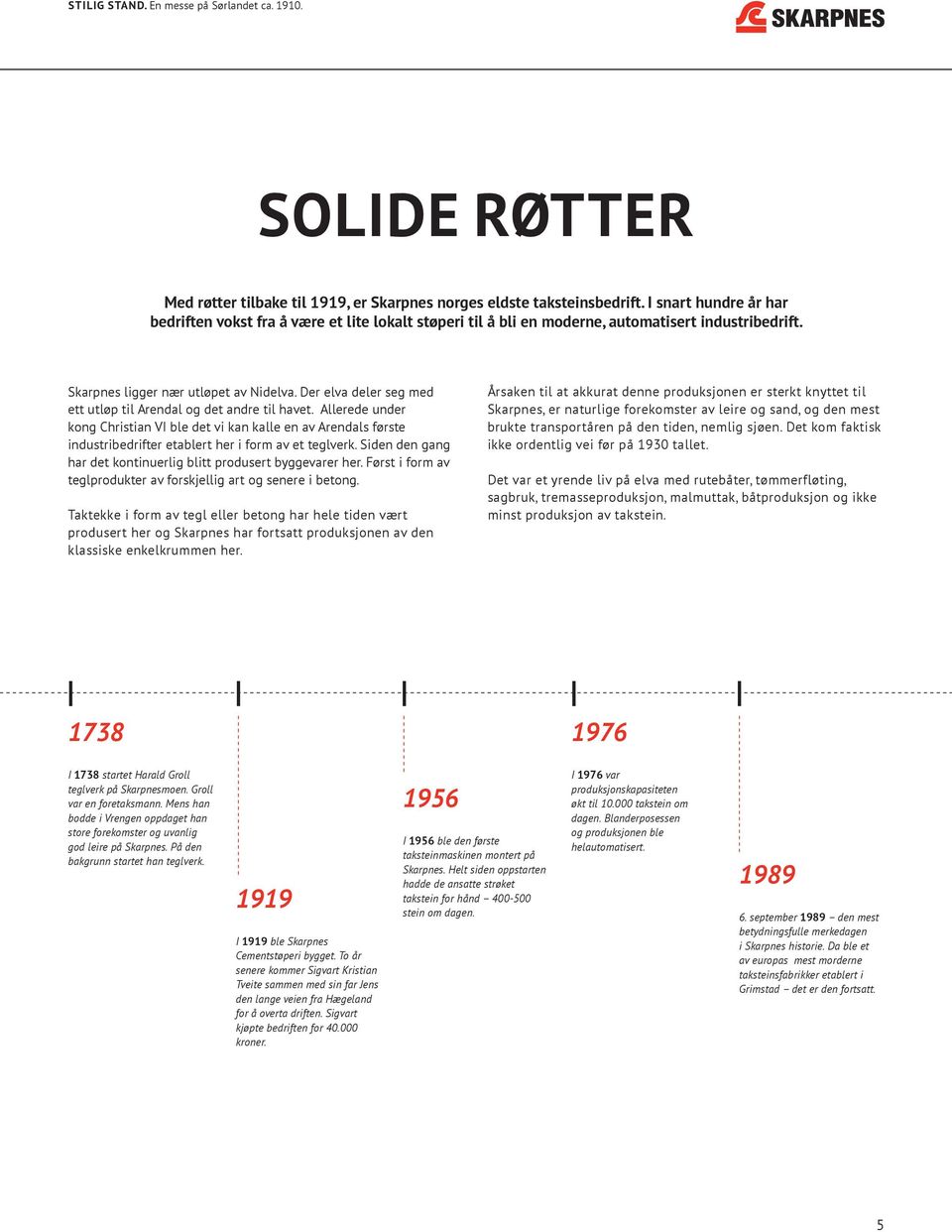 Der elva deler seg med ett utløp til Arendal og det andre til havet. Allerede under kong Christian VI ble det vi kan kalle en av Arendals første industribedrifter etablert her i form av et teglverk.