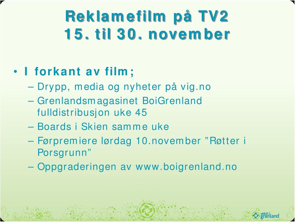 no Grenlandsmagasinet BoiGrenland fulldistribusjon uke 45 Boards