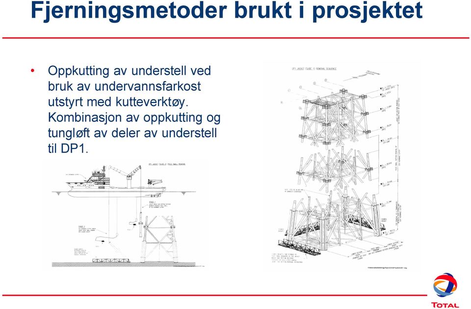 utstyrt med kutteverktøy.