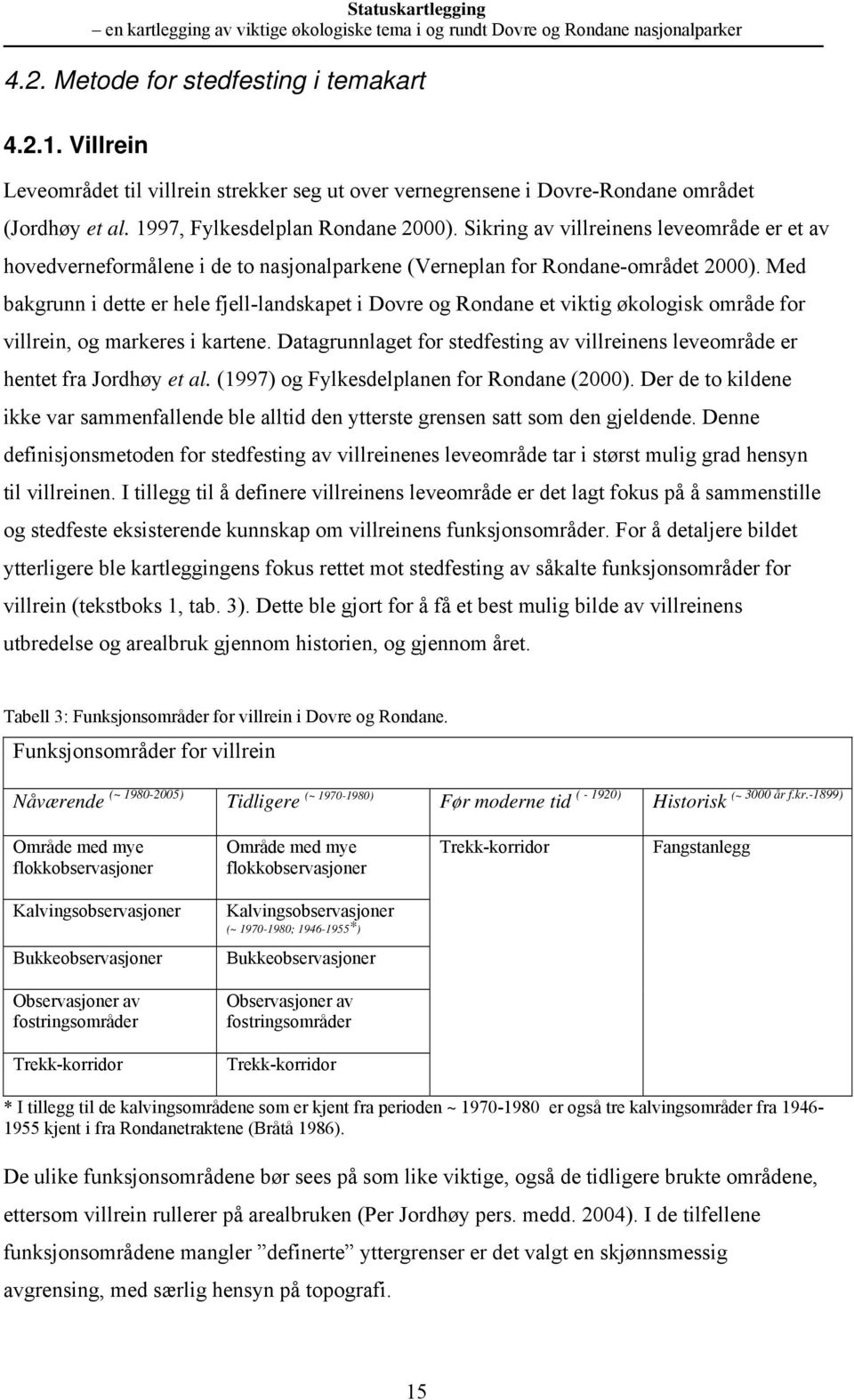 Med bakgru i dette er hele fjell-ladskapet i Dovre og Rodae et viktig økologisk område for villrei, og markeres i kartee.