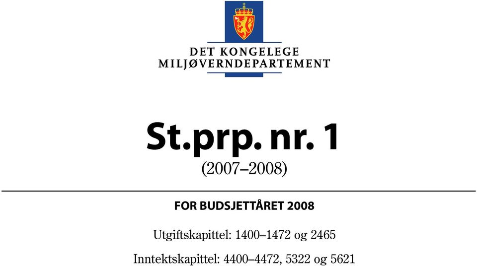 2008 Utgiftskapittel: 1400