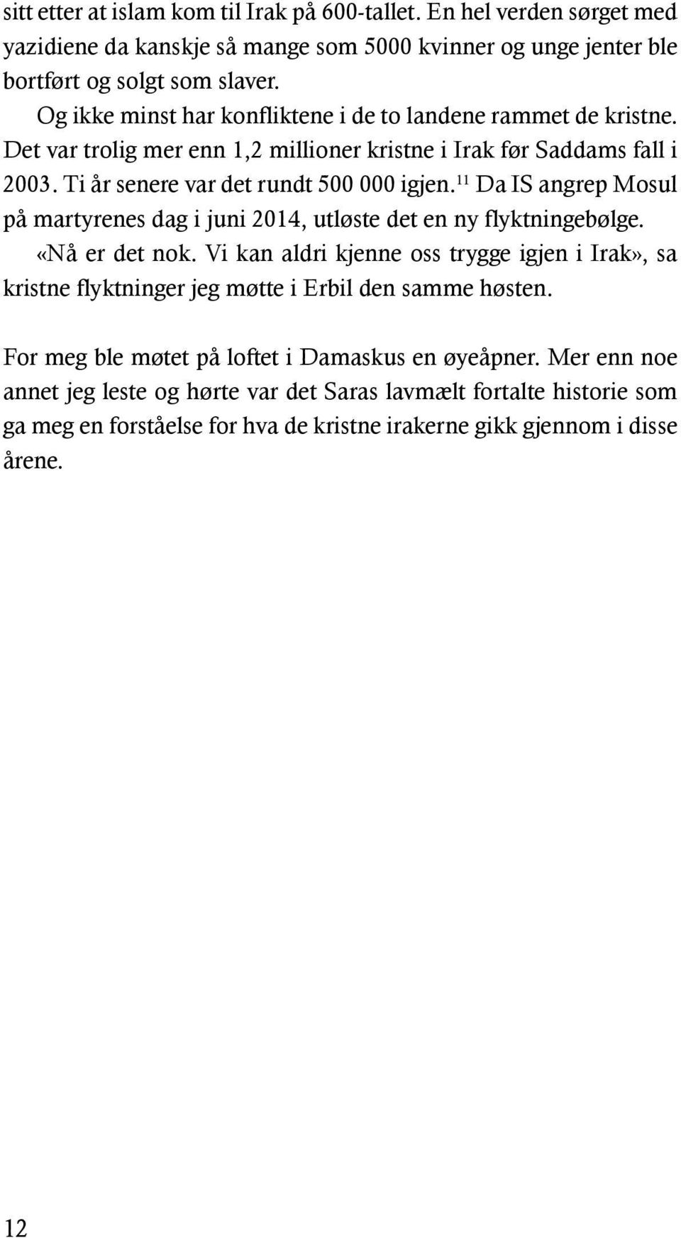 11 Da IS angrep Mosul på martyrenes dag i juni 2014, utløste det en ny flyktningebølge. «Nå er det nok.