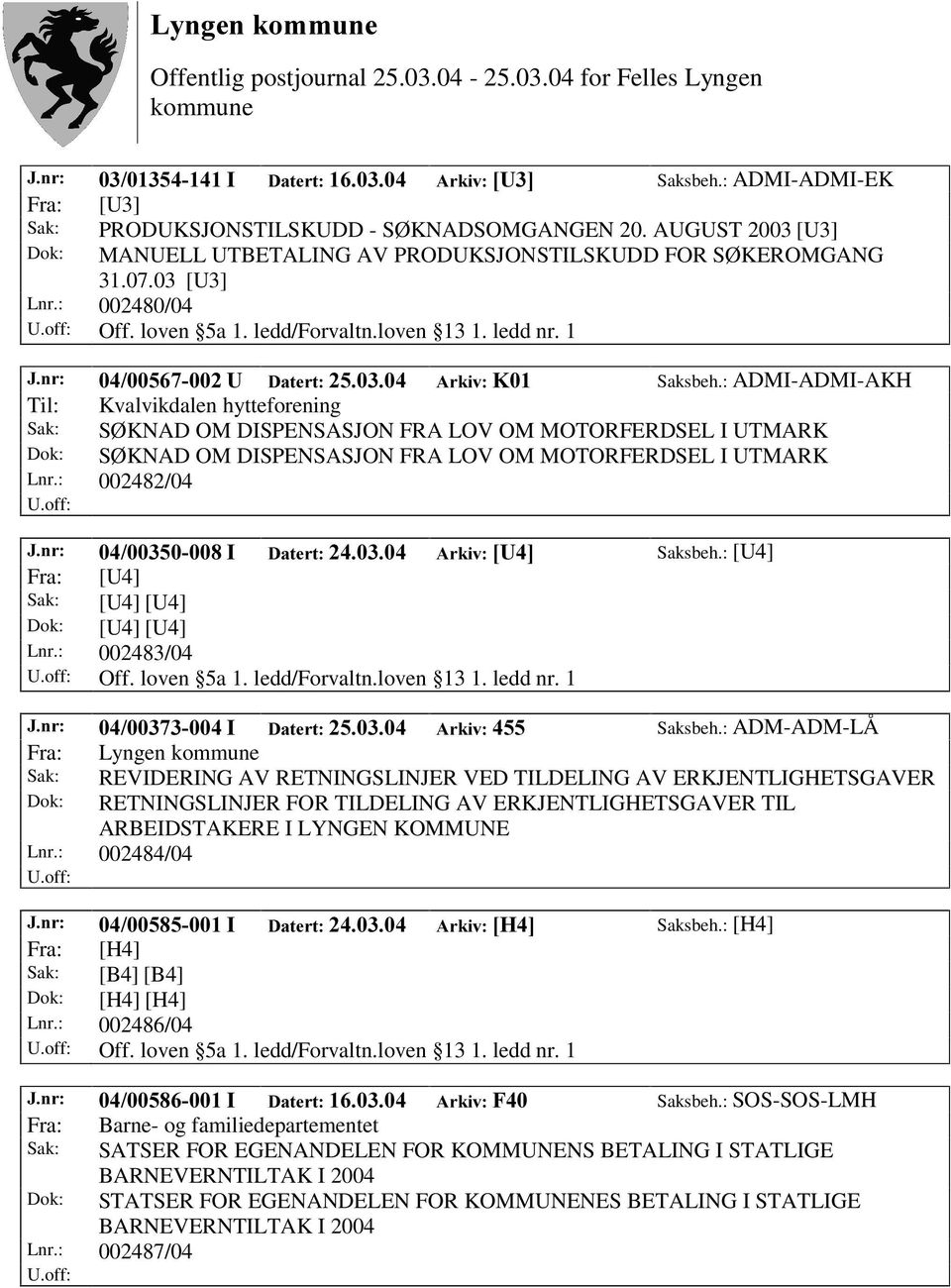 : ADMI-ADMI-AKH Til: Kvalvikdalen hytteforening Sak: SØ KNAD OM DISPENSASJON FRA LOV OM MOTORFERDSEL I UTMARK Dok: SØ KNAD OM DISPENSASJON FRA LOV OM MOTORFERDSEL I UTMARK Lnr.