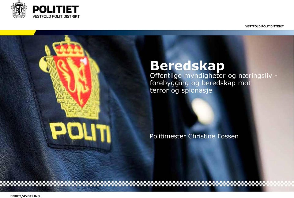 beredskap mot terror og spionasje