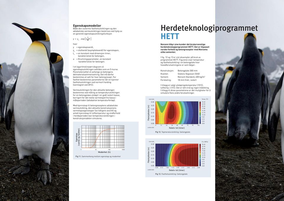 karakteristisk for betongen. I et logaritmelineært diagram vil egenskapsutviklingen avbildes som en S-kurve. Parametersettet vil avhenge av betongens delmaterialsammensetning.