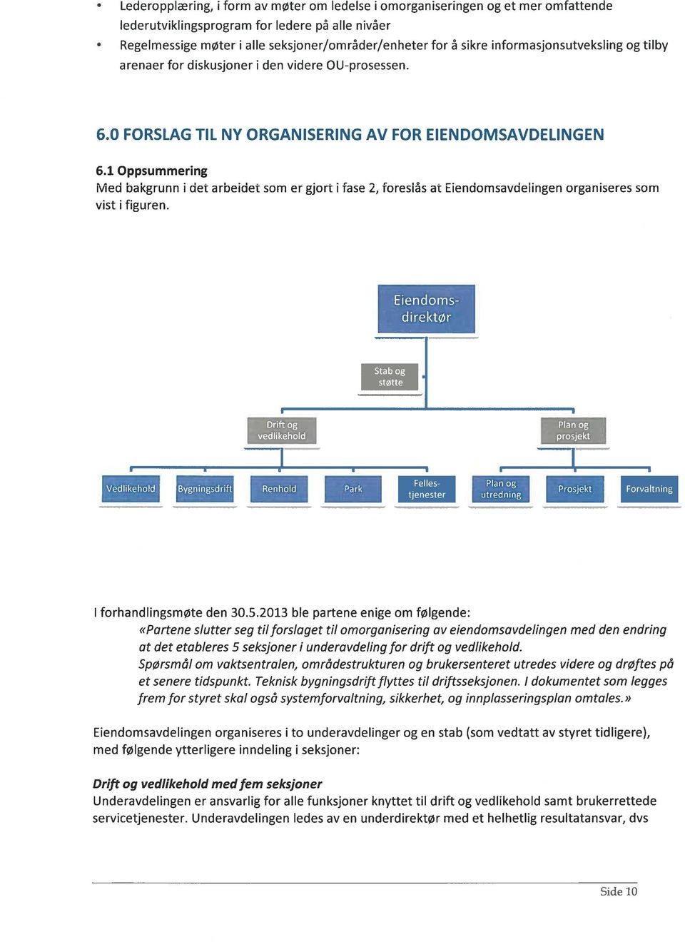 1 Oppsummering Med bakgrunn i det arbeidet sm er gjrt i fase 2, freslås at Eiendmsavdelingen rganiseres sm vist i figuren.