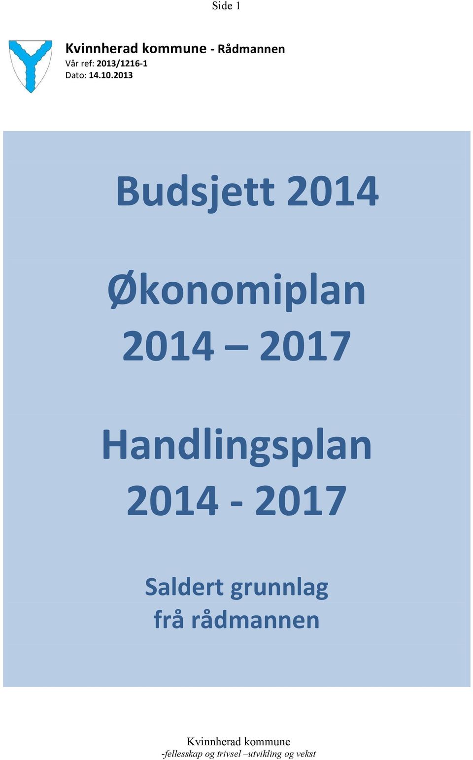 Økonomiplan 2017