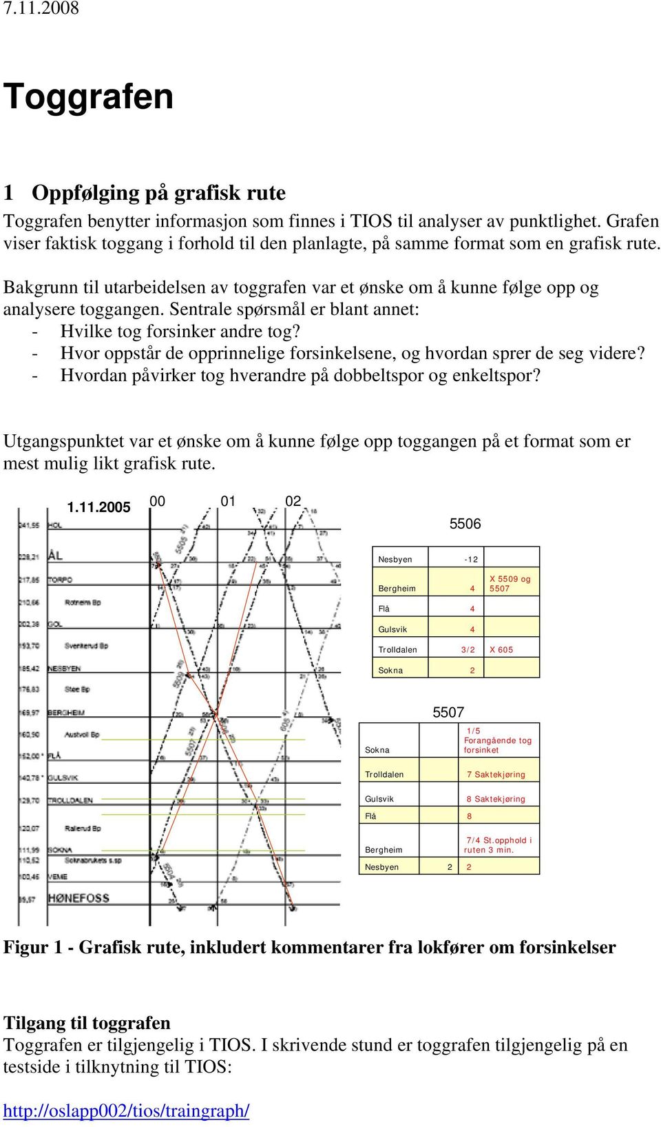 Sentrale spørsmål er blant annet: - Hvilke tog forsinker andre tog? - Hvor oppstår de opprinnelige forsinkelsene, og hvordan sprer de seg videre?