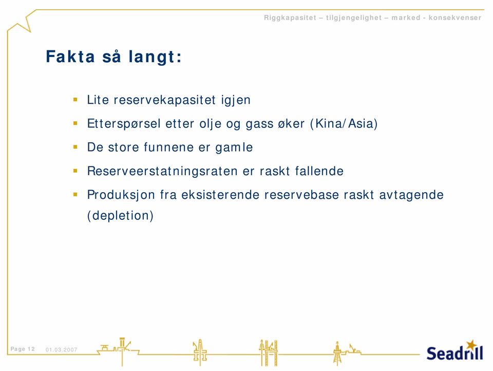 De store funnene er gamle Reserveerstatningsraten er raskt fallende