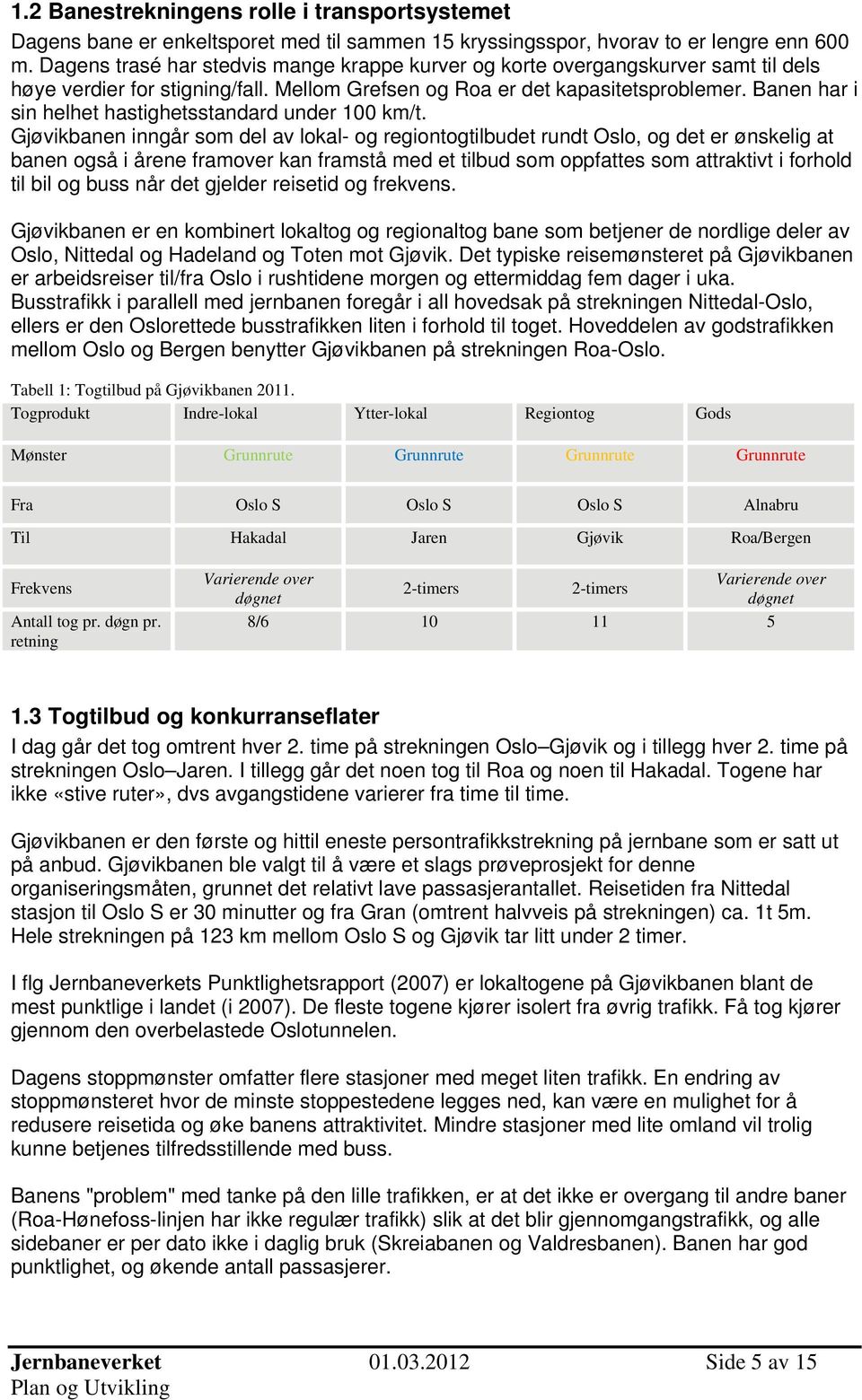 Banen har i sin helhet hastighetsstandard under 100 km/t.