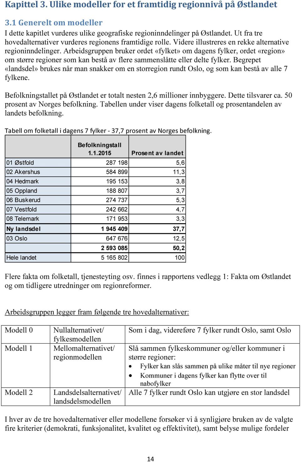 Arbeidsgruppen bruker ordet «fylket» om dagens fylker, ordet «region» om større regioner som kan bestå av flere sammenslåtte eller delte fylker.