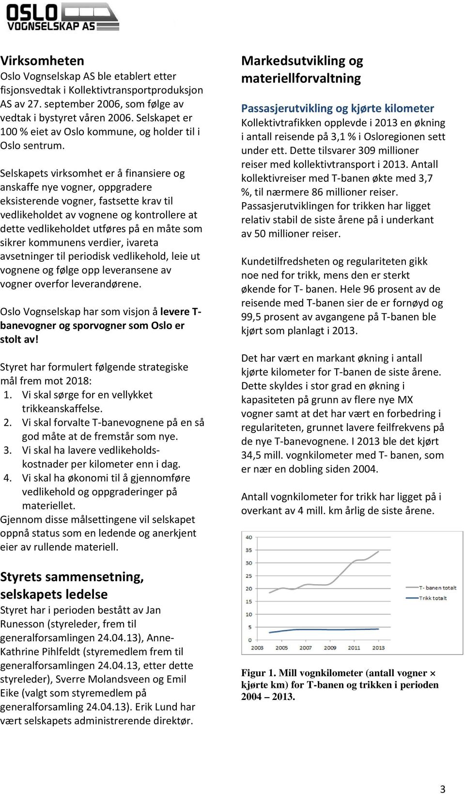 Selskapets virksomhet er å finansiere og anskaffe nye vogner, oppgradere eksisterende vogner, fastsette krav til vedlikeholdet av vognene og kontrollere at dette vedlikeholdet utføres på en måte som