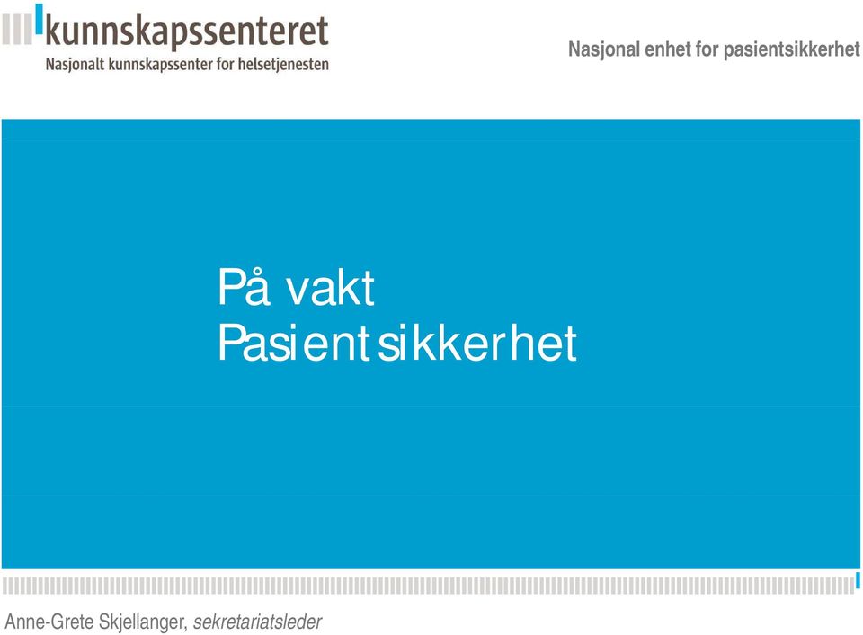 Pasientsikkerhet