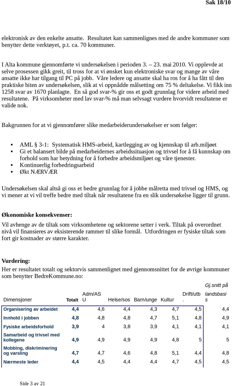 Vi opplevde at selve prosessen gikk greit, til tross for at vi ønsket kun elektroniske svar og mange av våre ansatte ikke har tilgang til PC på jobb.