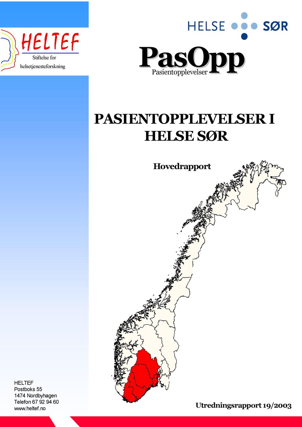 Hovedrapport HELTEF Postboks 55 1474 Nordbyhagen