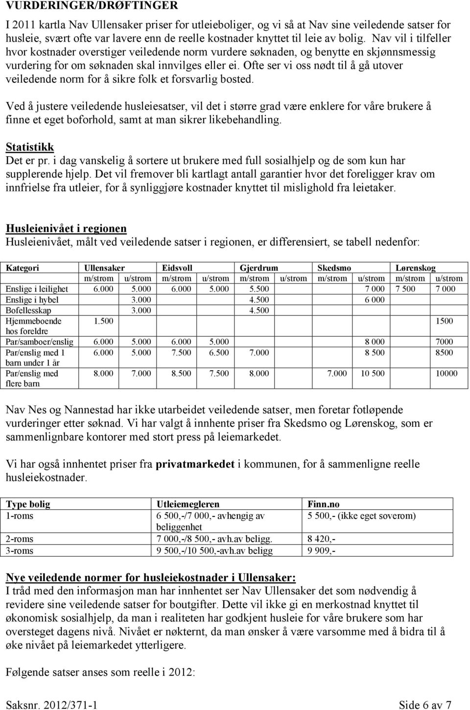 Ofte ser vi oss nødt til å gå utover veiledende norm for å sikre folk et forsvarlig bosted.