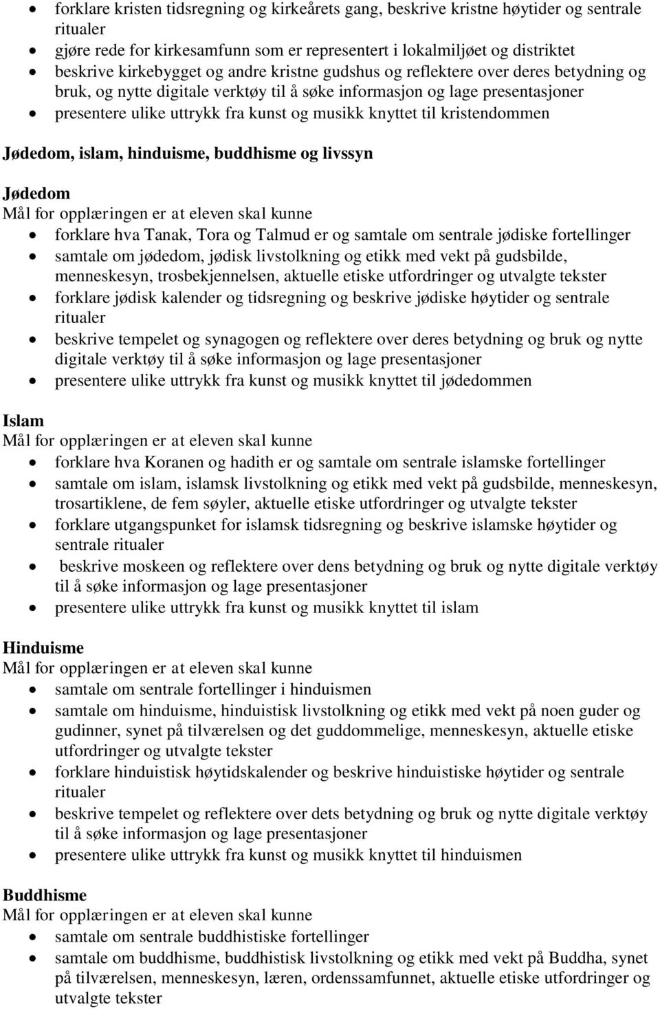 kristendommen Jødedom, islam, hinduisme, buddhisme og livssyn Jødedom forklare hva Tanak, Tora og Talmud er og samtale om sentrale jødiske fortellinger samtale om jødedom, jødisk livstolkning og