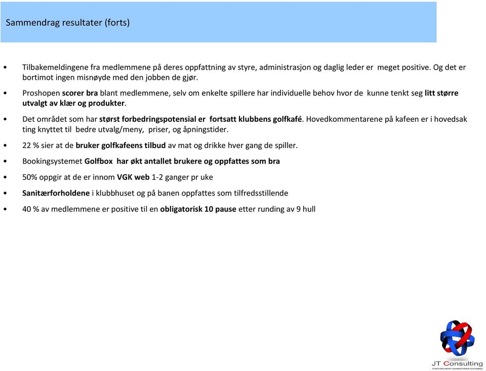 Proshopen scorer brablant medlemmene, selv om enkelte spillere har individuelle behov hvor de kunne tenkt seg litt større utvalgt av klær og produkter.