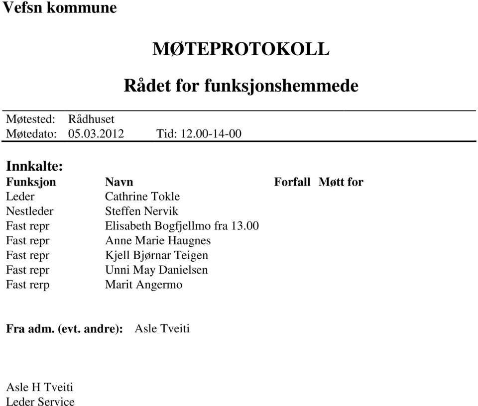 repr Elisabeth Bogfjellmo fra 13.