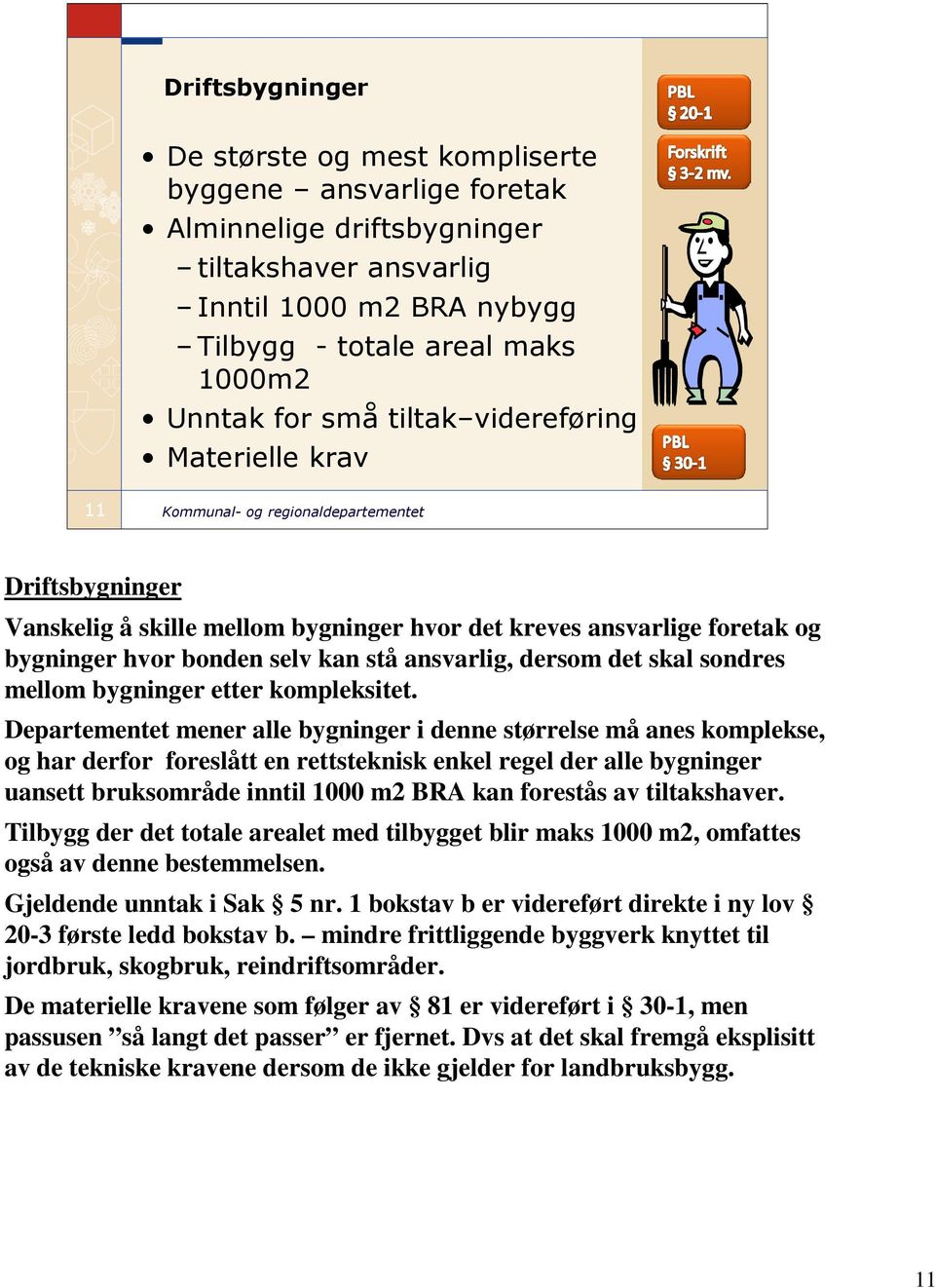 sondres mellom bygninger etter kompleksitet.