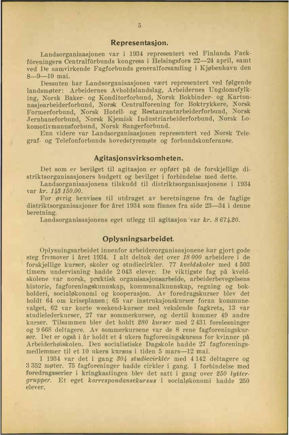 Kartonnasjearbeiderforbnd, Nor k Centralforening for Boktrykkere, Nor k Formerforbnd, Torsk Hotell og Restarantarbeiderforbnd, Nor k Jernbaneforbnd, Norsk Kjemi k Indstriarbeiderforbnd, Tor k