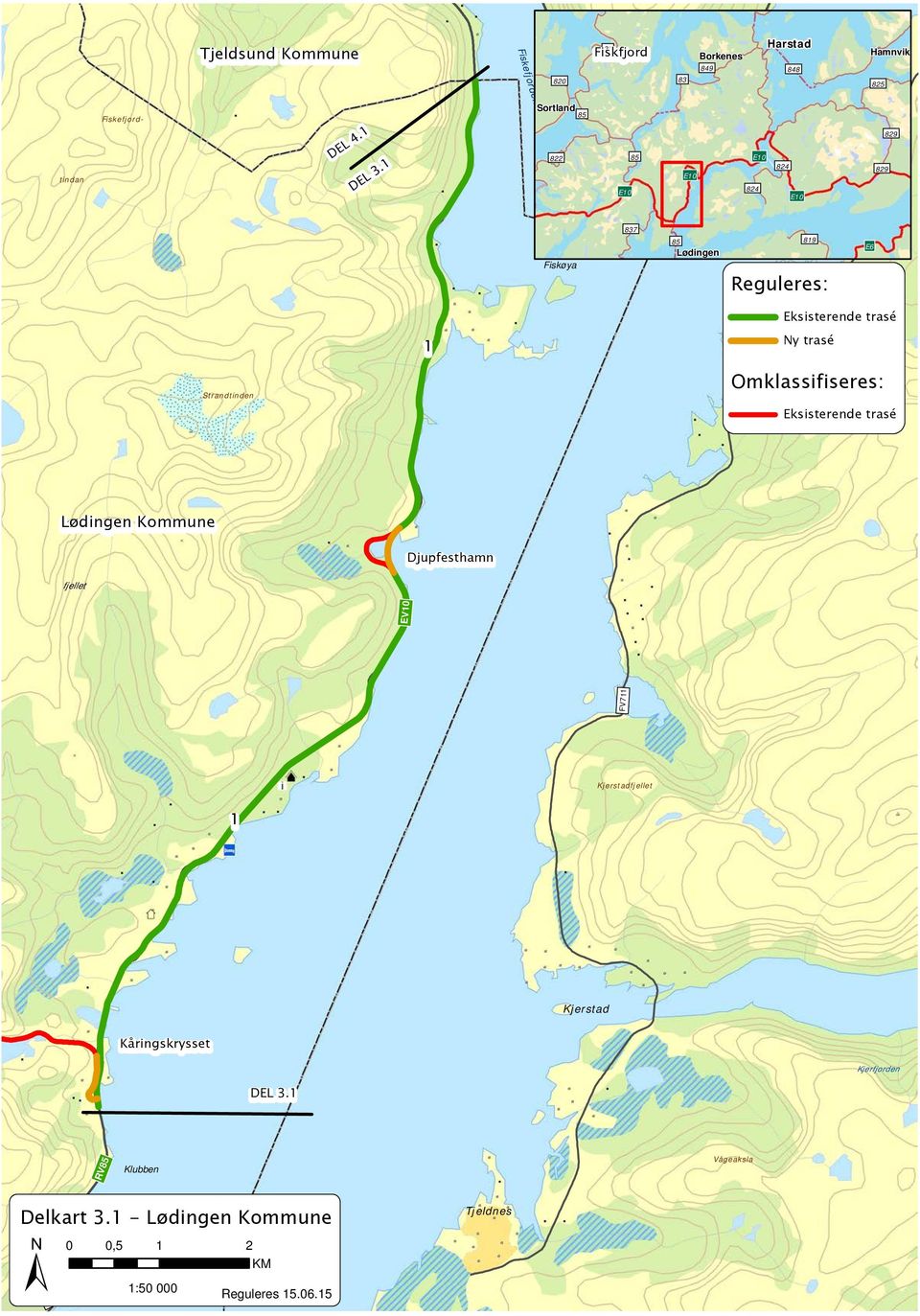 Djupfesthamn Kanstad- Kommune EV FV7 Kjerstad Kjerstad Kåringskrysset