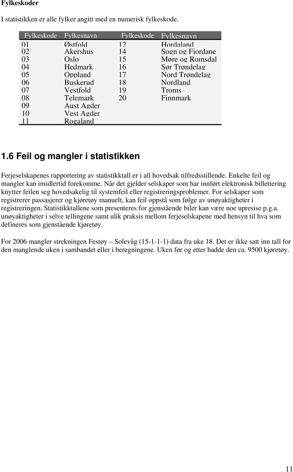 Nordland 07 Vestfold 19 Troms 08 Telemark 20 Finnmark 09 Aust Agder 10 Vest Agder 11 Rogaland 1.