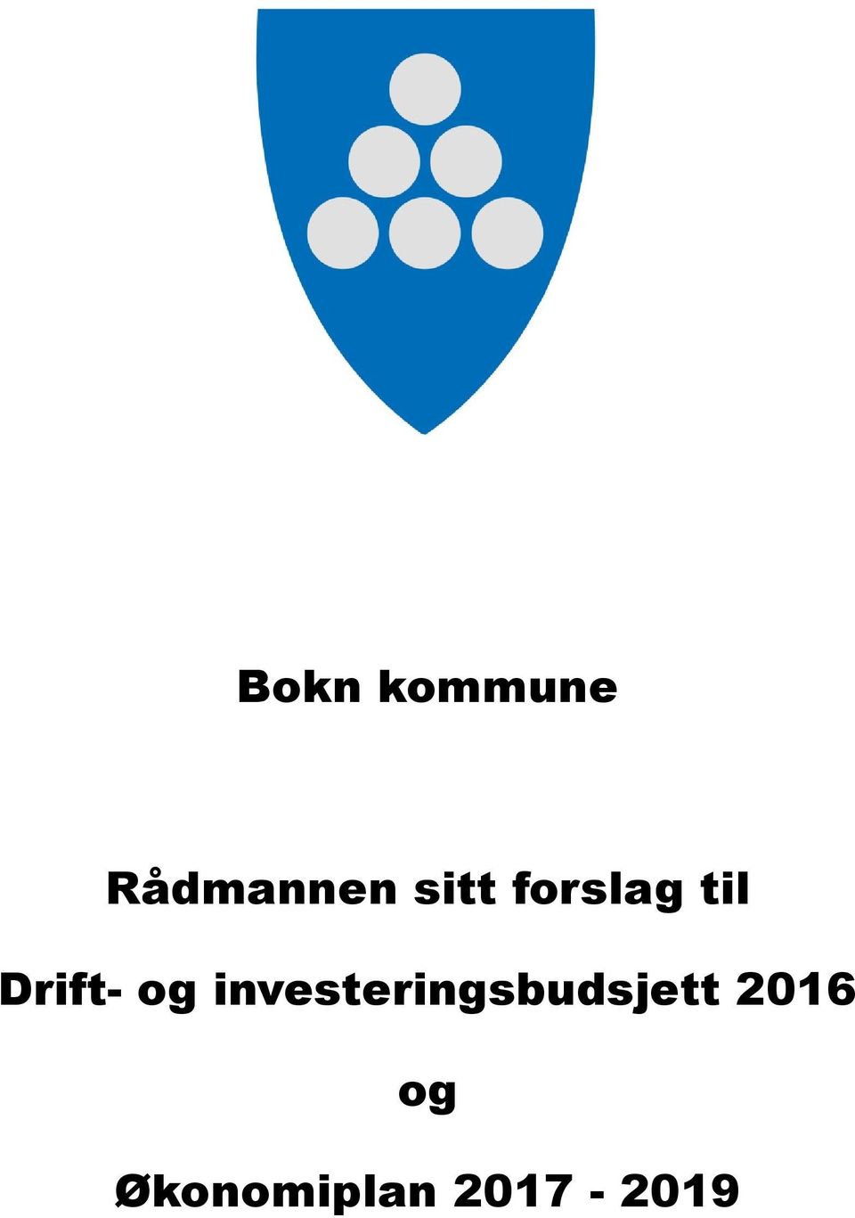 og investeringsbudsjett