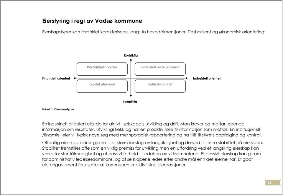 drift. Man krever og mottar løpende informasjon om resultater, utviklingstrekk og har en proaktiv rolle til informasjon som mottas.