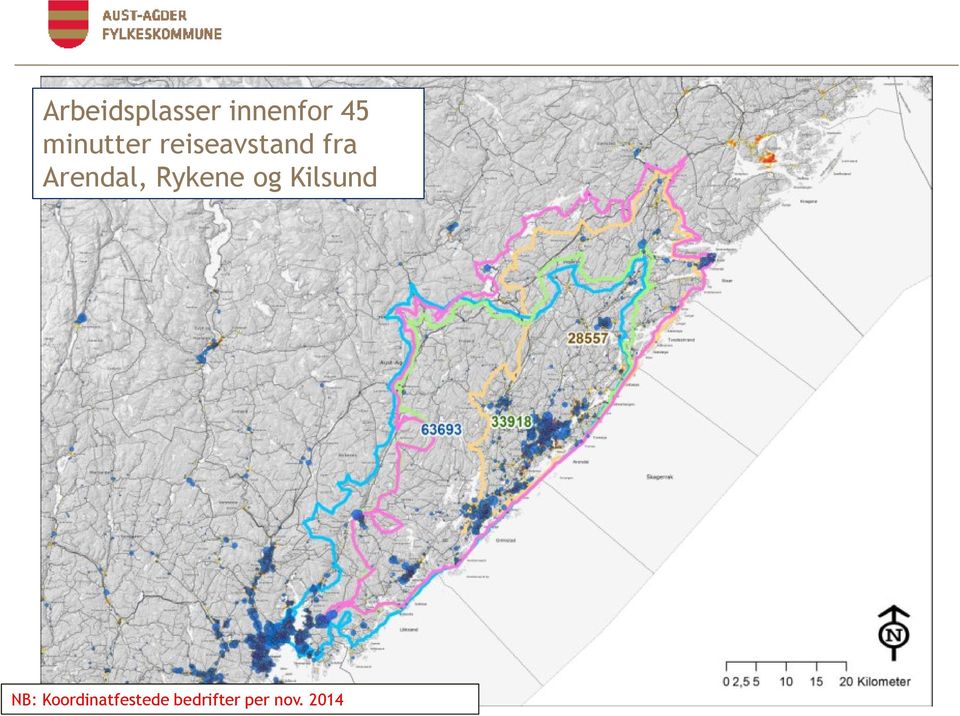 Arendal, Rykene og Kilsund NB: