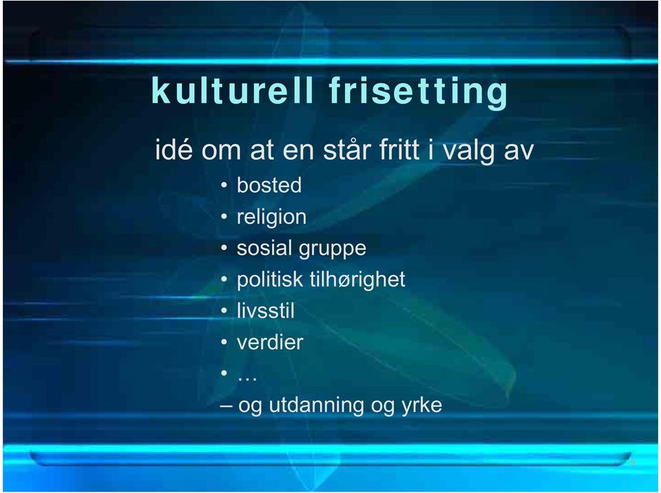 sosial gruppe politisk tilhørighet