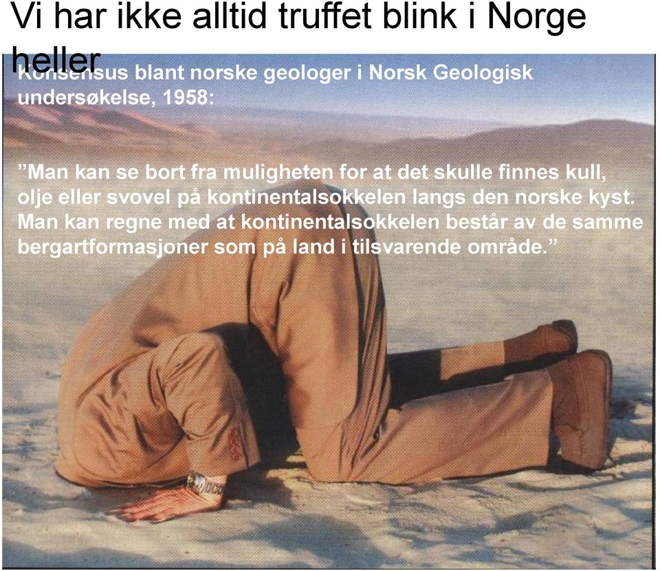 kull, olje eller svovel på kontinentalsokkelen langs den norske kyst.