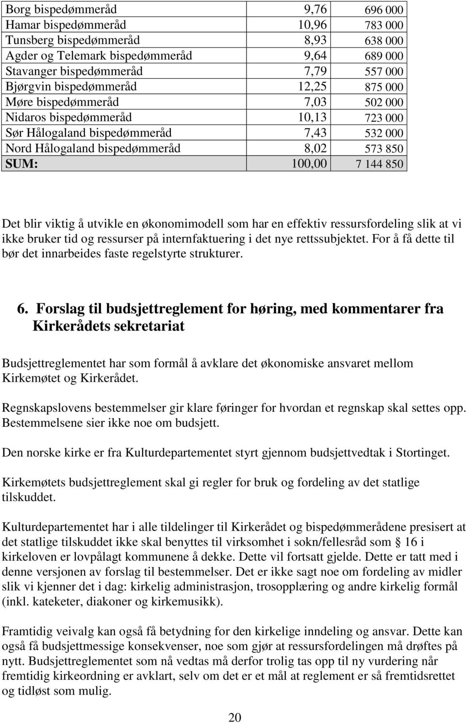 850 Det blir viktig å utvikle en økonomimodell som har en effektiv ressursfordeling slik at vi ikke bruker tid og ressurser på internfaktuering i det nye rettssubjektet.