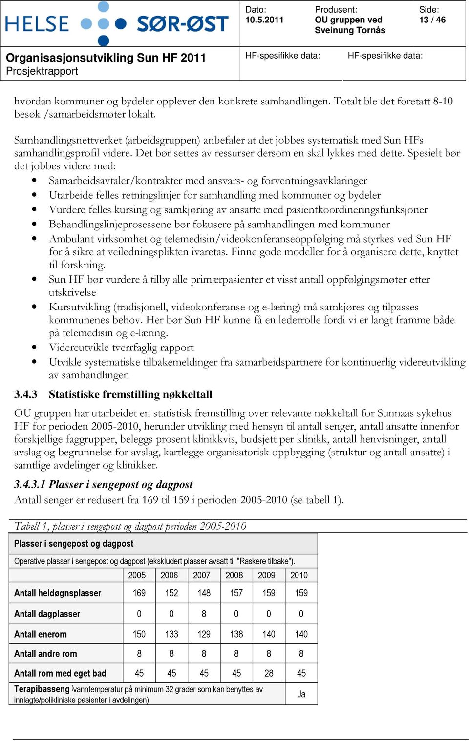 Spesielt bør det jobbes videre med: Samarbeidsavtaler/kontrakter med ansvars- og forventningsavklaringer Utarbeide felles retningslinjer for samhandling med kommuner og bydeler Vurdere felles kursing