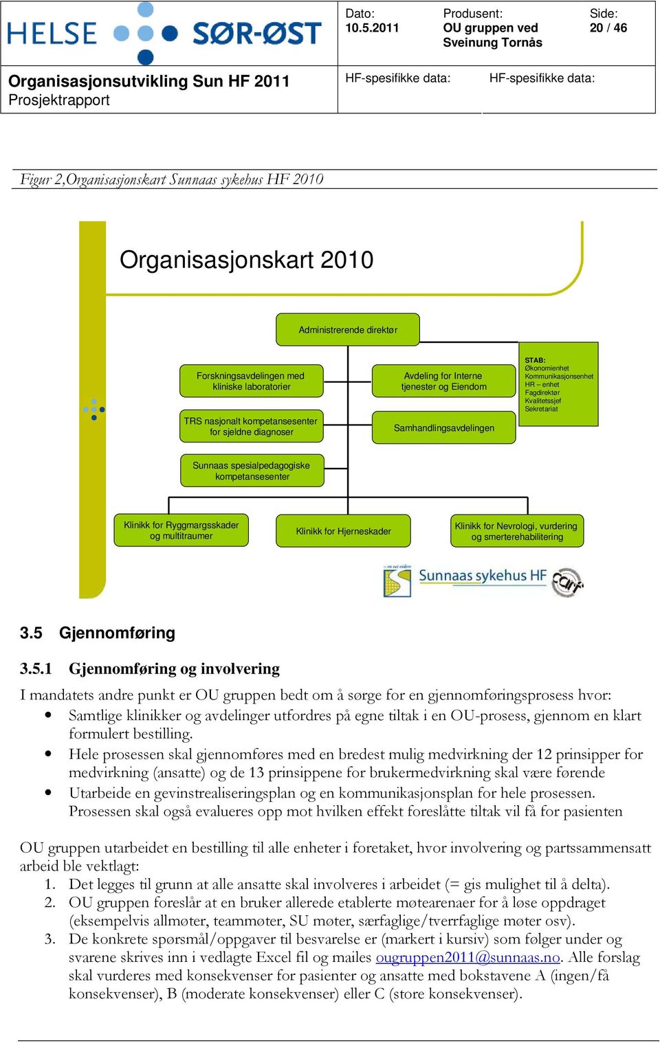 kompetansesenter Klinikk for Ryggmargsskader og multitraumer Klinikk for Hjerneskader Klinikk for Nevrologi, vurdering og smerterehabilitering 3.5 