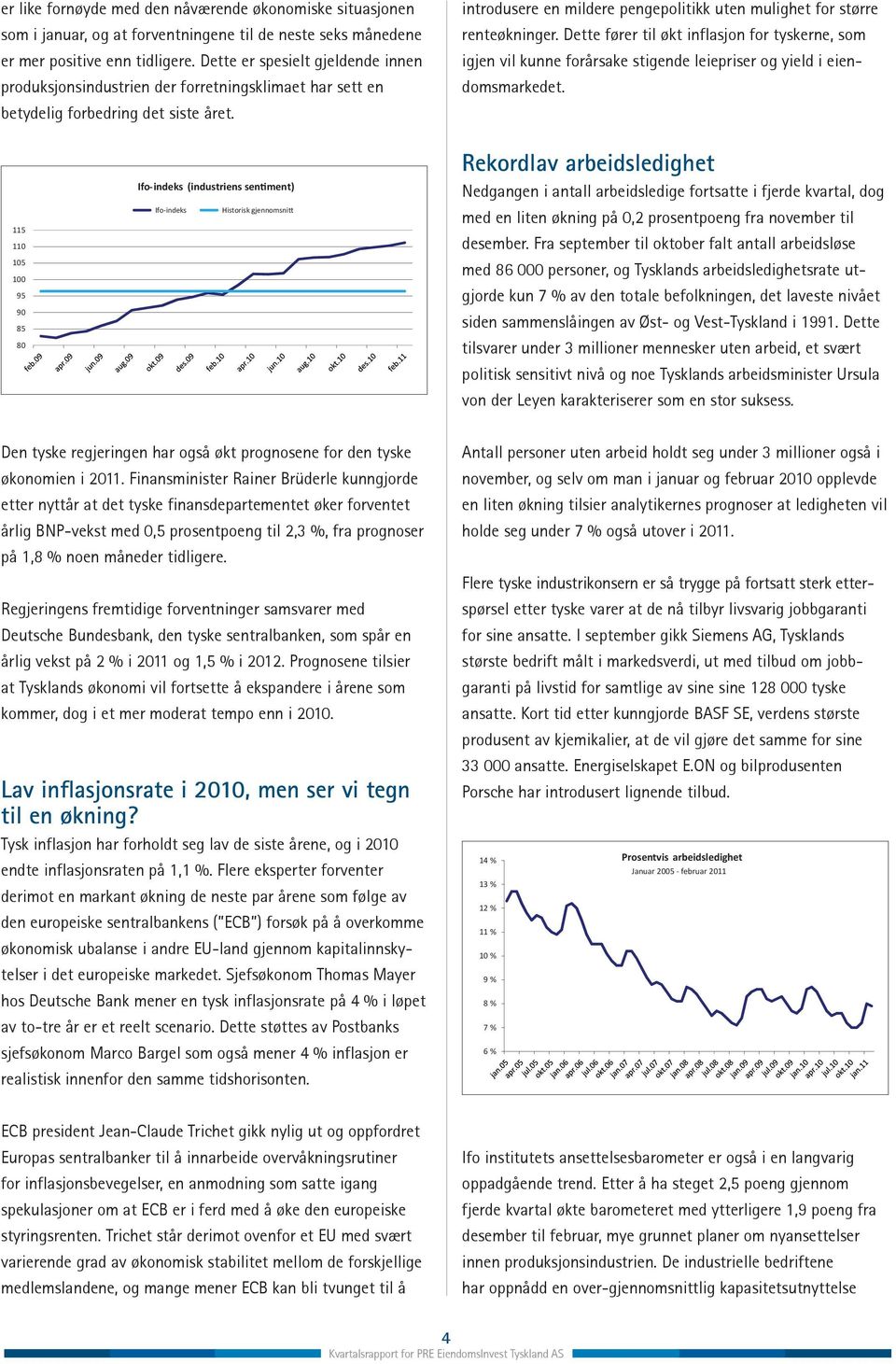 introdusere en mildere pengepolitikk uten mulighet for større renteøkninger. Dette fører til økt inflasjon for tyskerne, som igjen vil kunne forårsake stigende leiepriser og yield i eiendomsmarkedet.