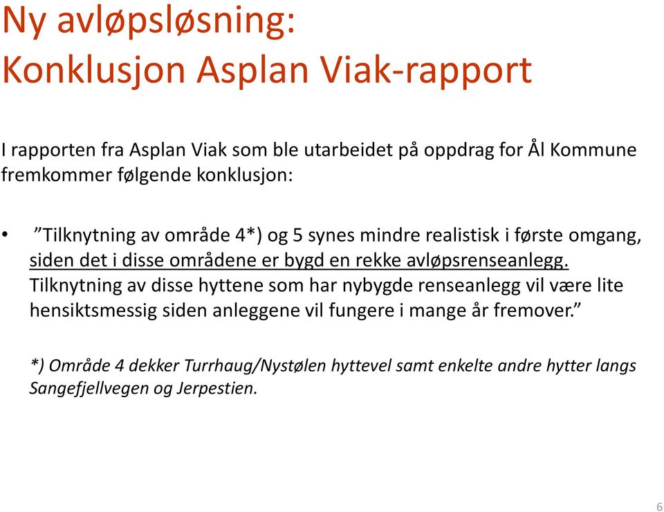 rekke avløpsrenseanlegg.