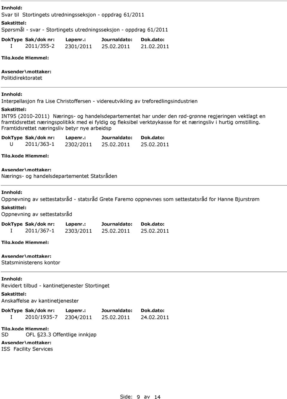 vektlagt en framtidsrettet næringspolitikk med ei fyldig og fleksibel verktøykasse for et næringsliv i hurtig omstilling.