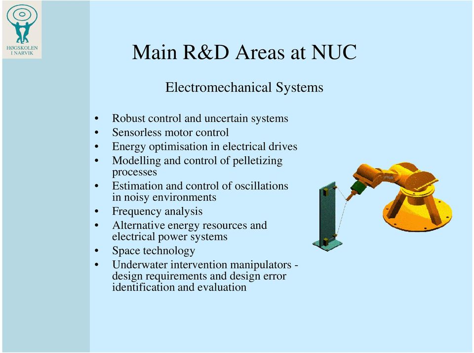 oscillations in noisy environments Frequency analysis Alternative energy resources and electrical power systems