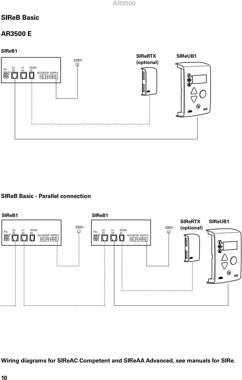 - Parallel connection C2 Pot.