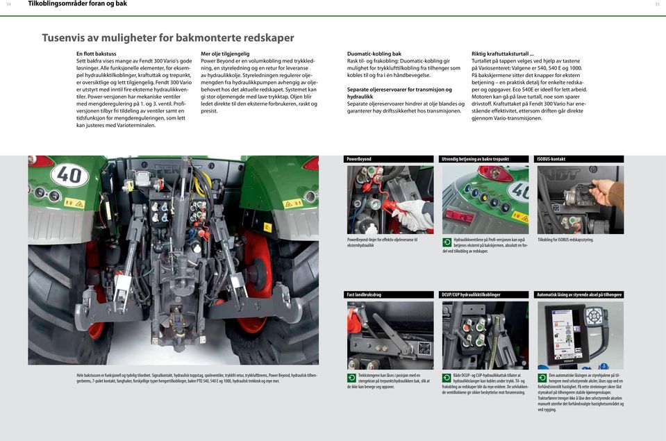 Power-versjonen har mekaniske ventiler med mengderegulering på 1. og 3. ventil. Profiversjonen tilbyr fri tildeling av ventiler samt en tidsfunksjon for mengdereguleringen, som lett kan justeres med Varioterminalen.